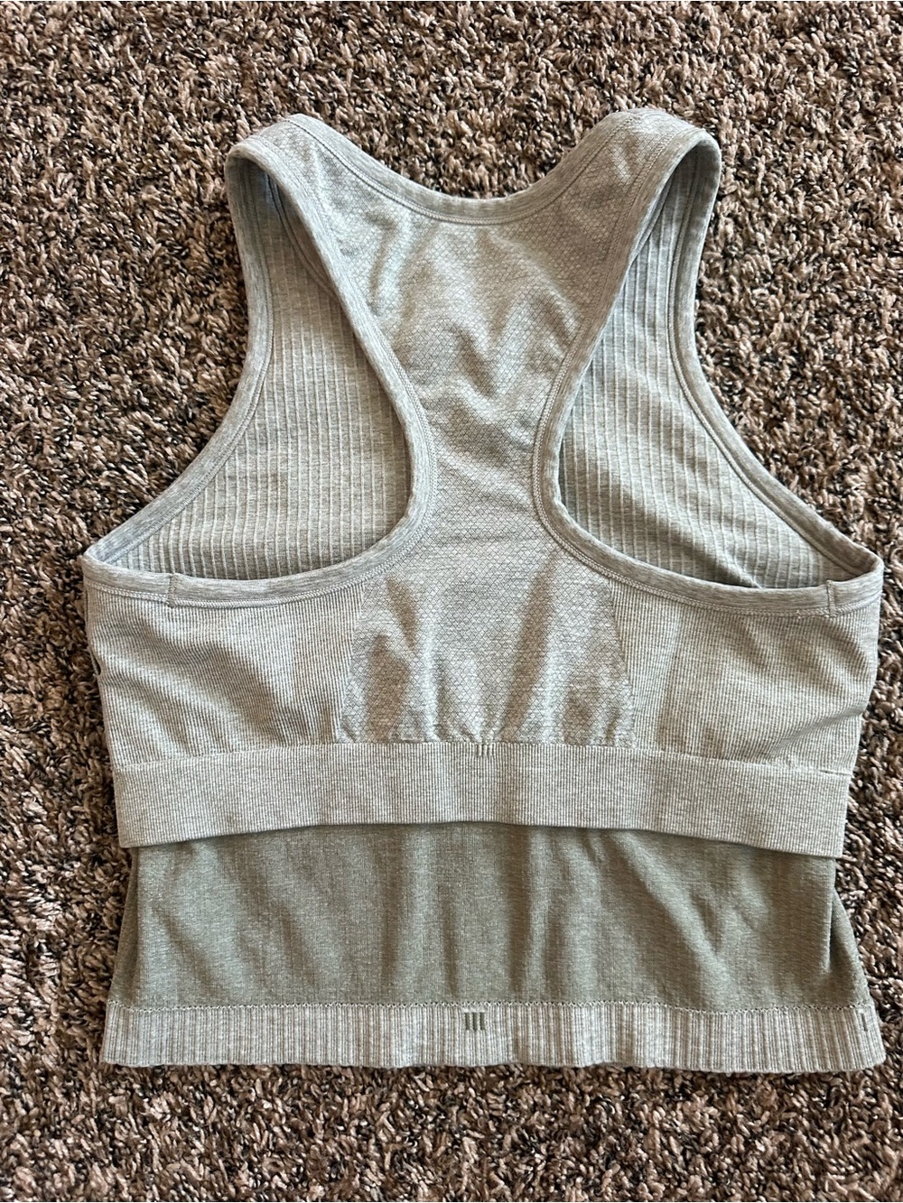 CRZ YOGA Seamless Ribbed High Neck Crop Tank Top size small - Picture 7 of 8